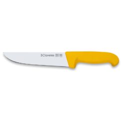 Faca de talho fina, cabo amarelo proflex, 18 cm