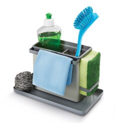 Organizador de lava-loiça tidy-tex, cinzento, 24 x 12,5 x 14,5 cm