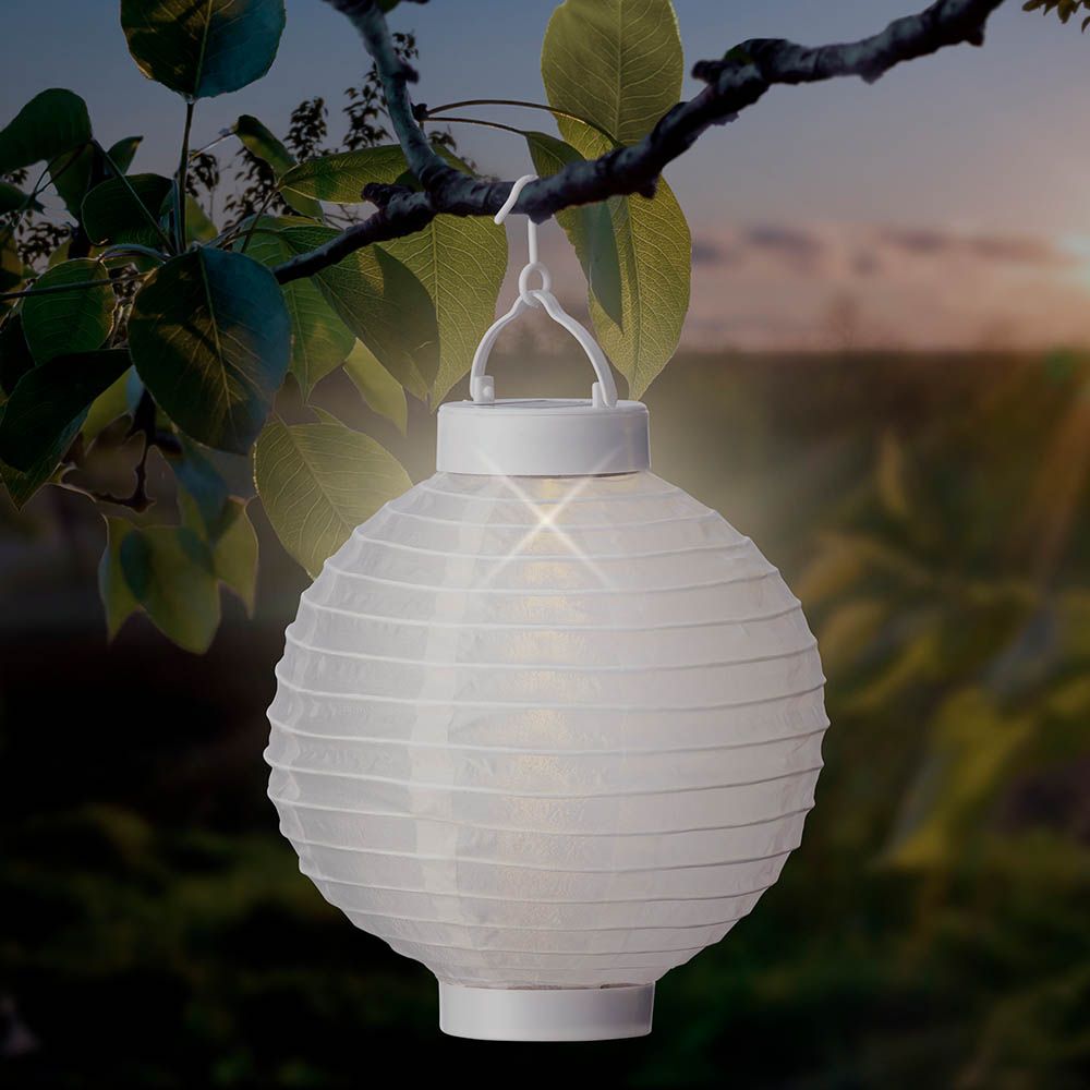 Lanterna solar branca ø 20 cm - Image 3