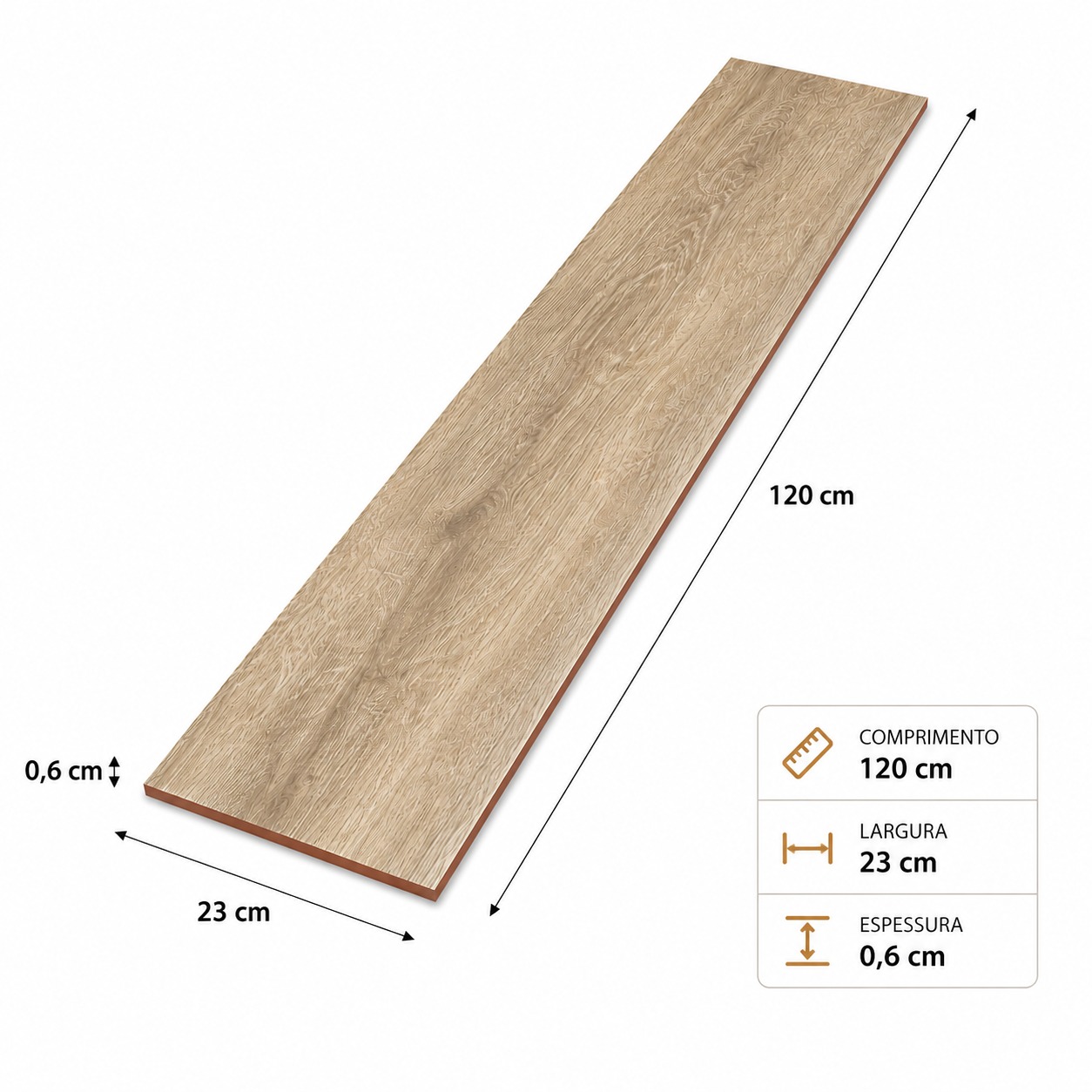 Pavimento Cerâmico Efeito Madeira Norland Oak 120x23cm (1ª Qualidade) - Image 2