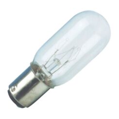 Lâmpada incandescente tubular baioneta, 15 W