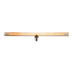 Lâmpada LED decorativa âmbar tipo linestra, E27, 6 W, 360 LM, 1800 K, LUZ quente, 500 x 72 mm