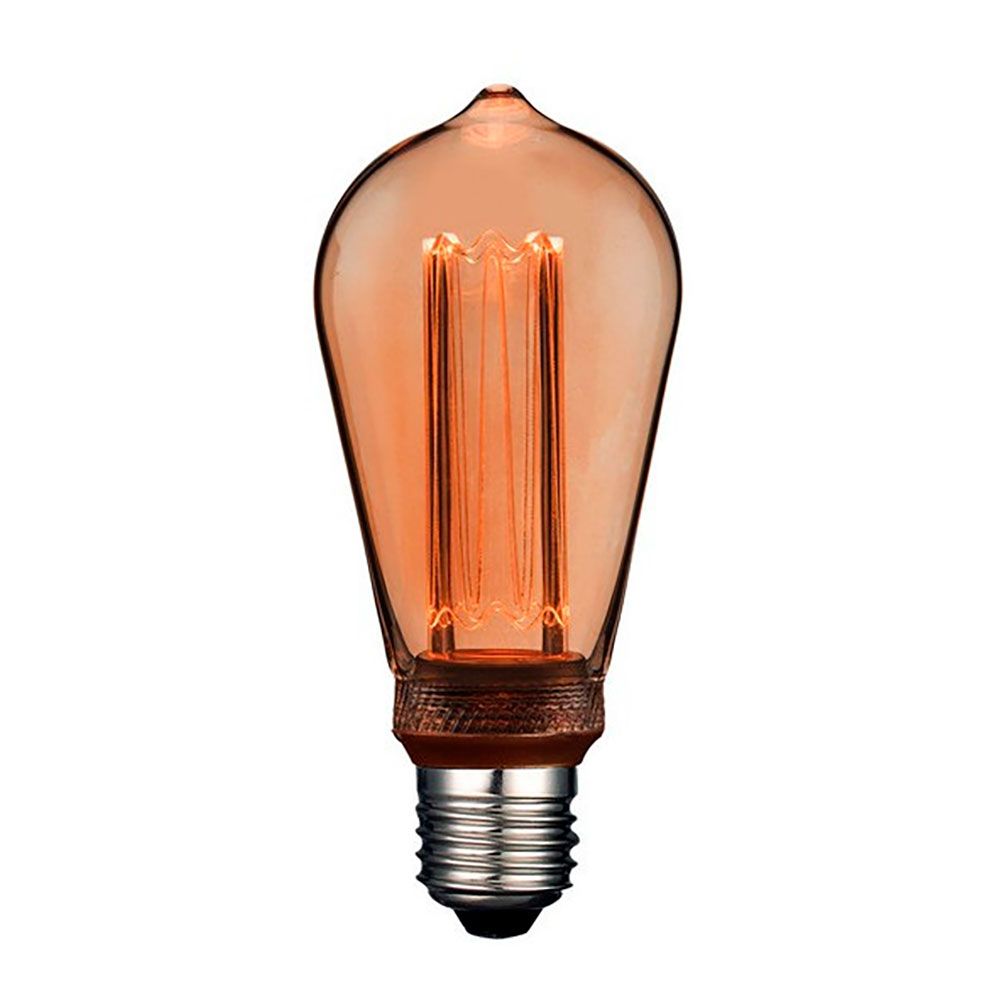 Lâmpada LED ST64 decorativa edison E27 4 W 200 LM 1800 K LUZ quente Ø64 x 142 mm