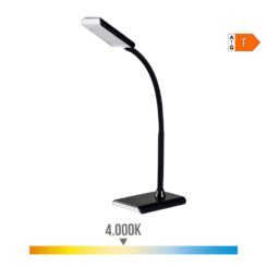 Candeeiro de mesa LED 7W 400lm 4000K COR preto 9x13x33cm EDM