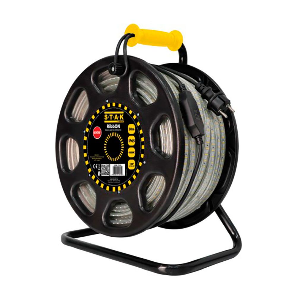 Fita de LED IP65 50 m, 610 W, 4000 K de LUZ natural, em enrolador