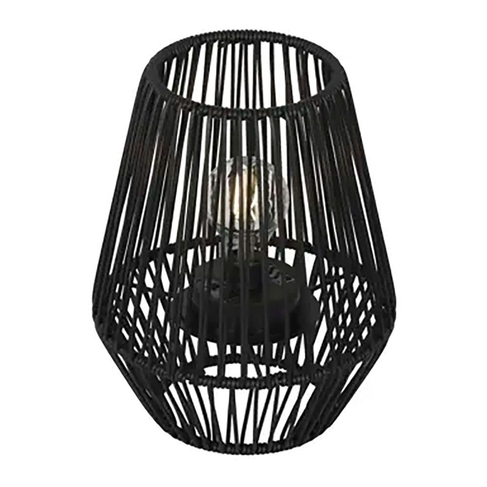 Lanterna solar preta, Ø22 x 25 cm