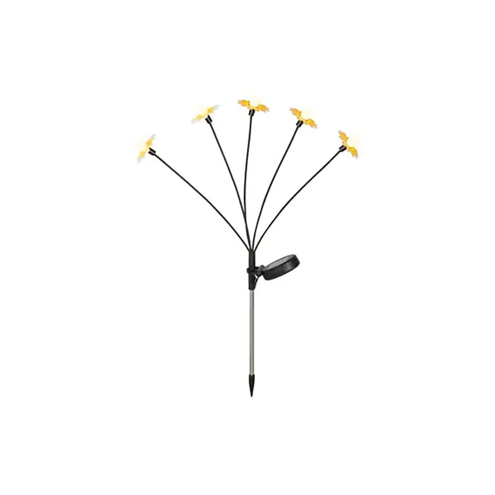 Estaca solar ramo de margaridas flexível, 55 cm