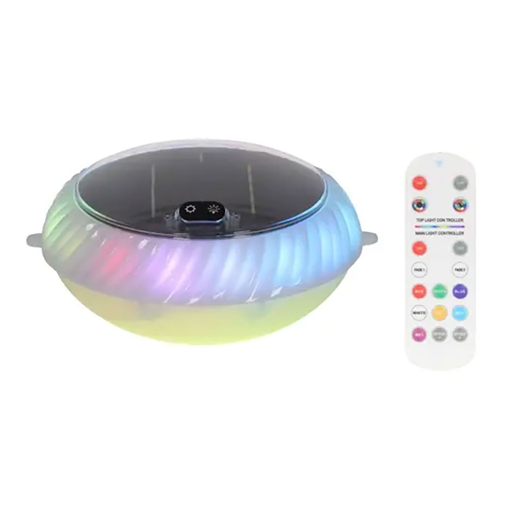 LUZ solar flutuante, 20 leds, 70 LM, IP68, com 10 funções, Ø20 x 10 cm - Image 3