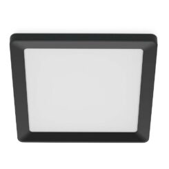 Plafon quadrado preto valen, 17 W, 2050 LM, 2200 - 6500 K, 395 x 37 x 395 mm