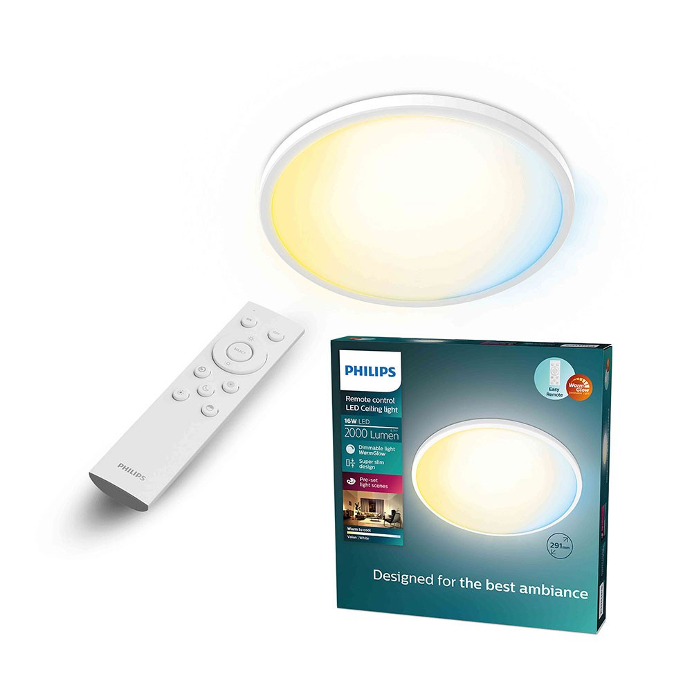 Plafon redondo branco valen, 16 W, 2000 LM, 2200 - 6500 K, Ø291 x 24 mm - Image 2