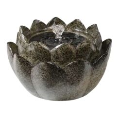 Fonte solar em forma de flor, para exterior, Ø23 x 14 cm