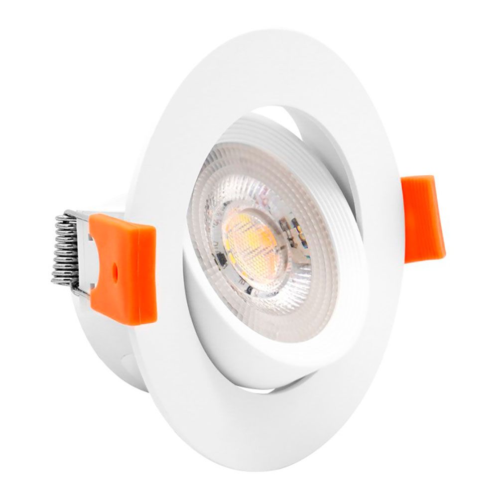 Downlight LED, embutido, redondo, sylt, 7 W, 3CCT, 600 LM, COR branca, Ø8,5 cm