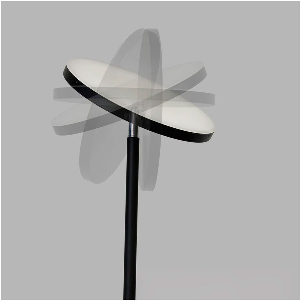 Luminária de piso LED dencel, 24 W, 3CCT, dimerizável, 2200 LM, preta, Ø25 x 175 cm - Image 3