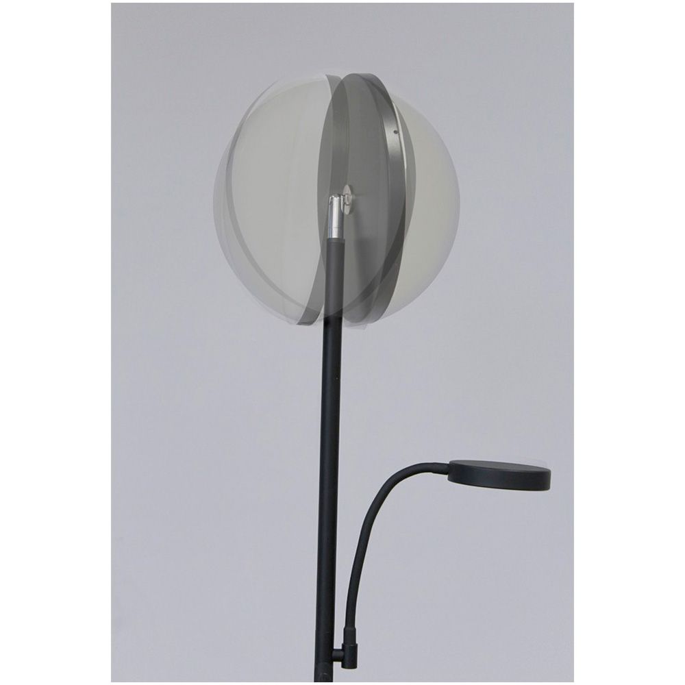 Luminária de piso LED dencel, 30+6 W, 3CCT, dimerizável, 3000 LM, preta, Ø25 x 175 cm - Image 2