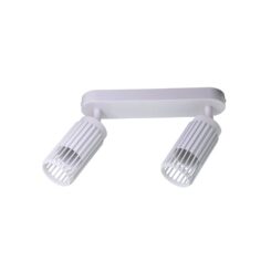 Foco 2 elementos sahara arenado, GU10, 10 W (lâmpadas não incluídas), branco, 30 x 6 x 21 cm