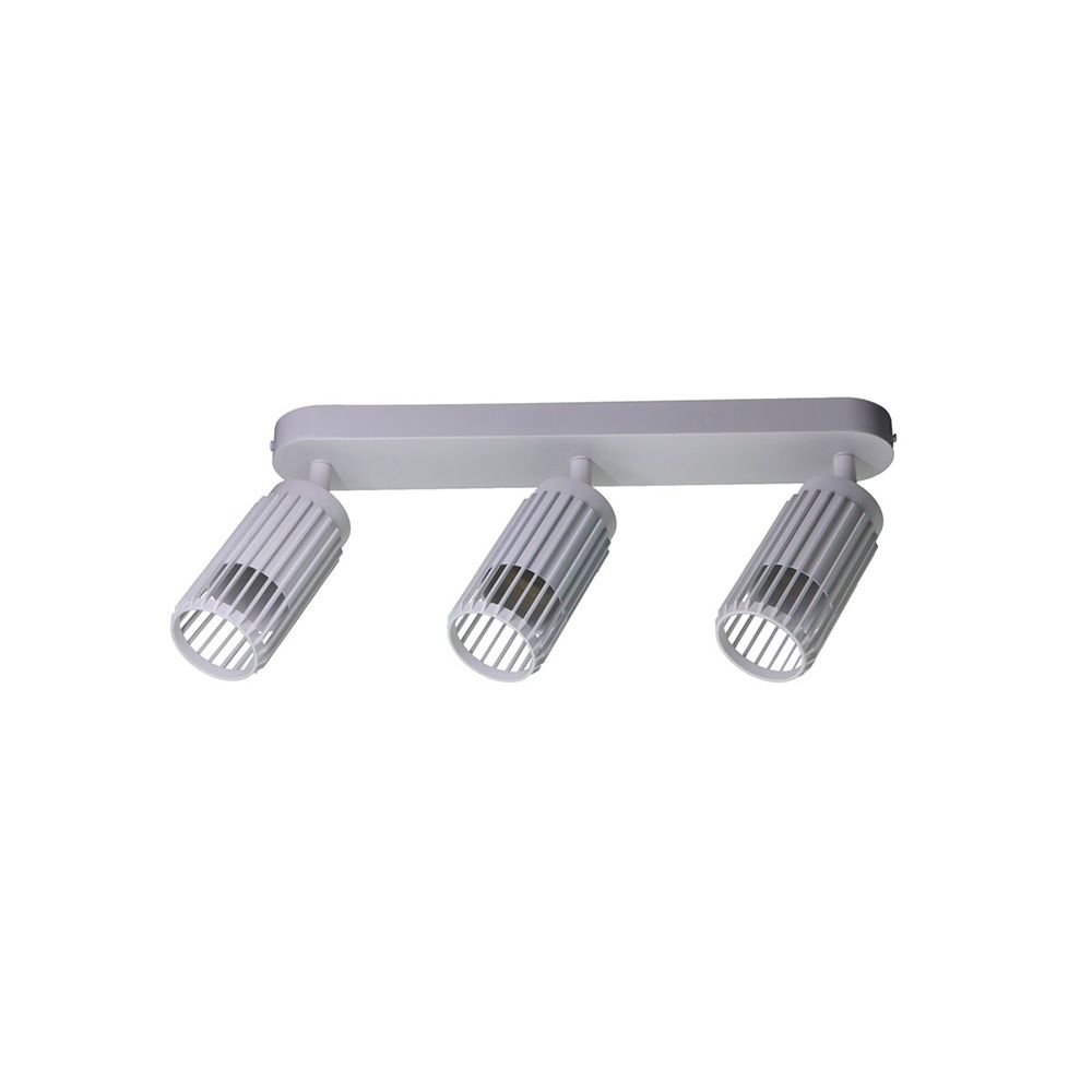 Foco 3 elementos, sahara arenado, GU10, 10 W, (lâmpadas não incluídas), branco, 40 x 6 x 21 cm