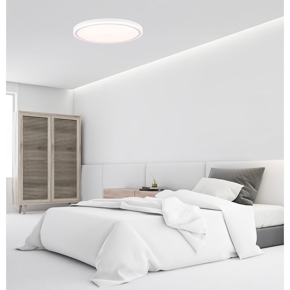 Plafon LED circular, targes, 80 W, 3CCT, 8800 LM, branco, Ø60 x 6,5 cm - Image 3