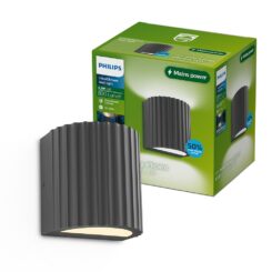 Luminária de parede externa LED zyre antracite 4,3 W, 800 LM