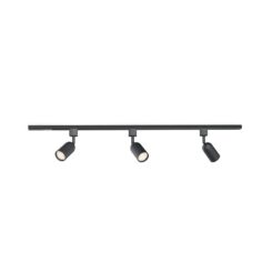 Sistema de calha easylink com 3 projetores shea, 5 W, COR preta