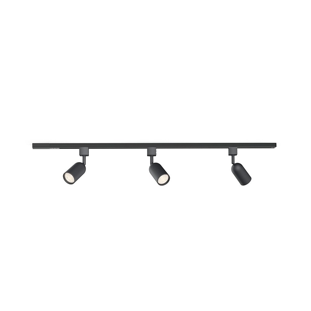 Sistema de calha easylink com 3 projetores shea, 5 W, COR preta
