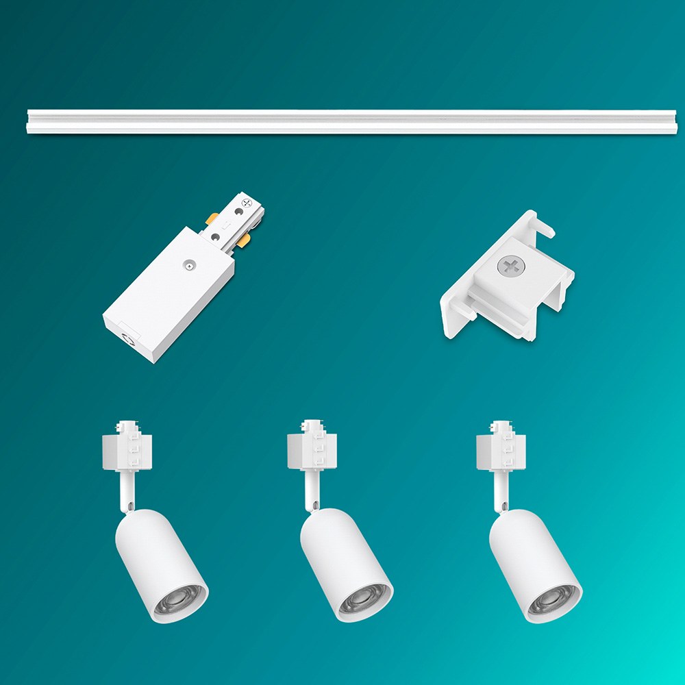 Sistema de calha easylink com 3 projetores shea 5 W, COR branca - Image 2