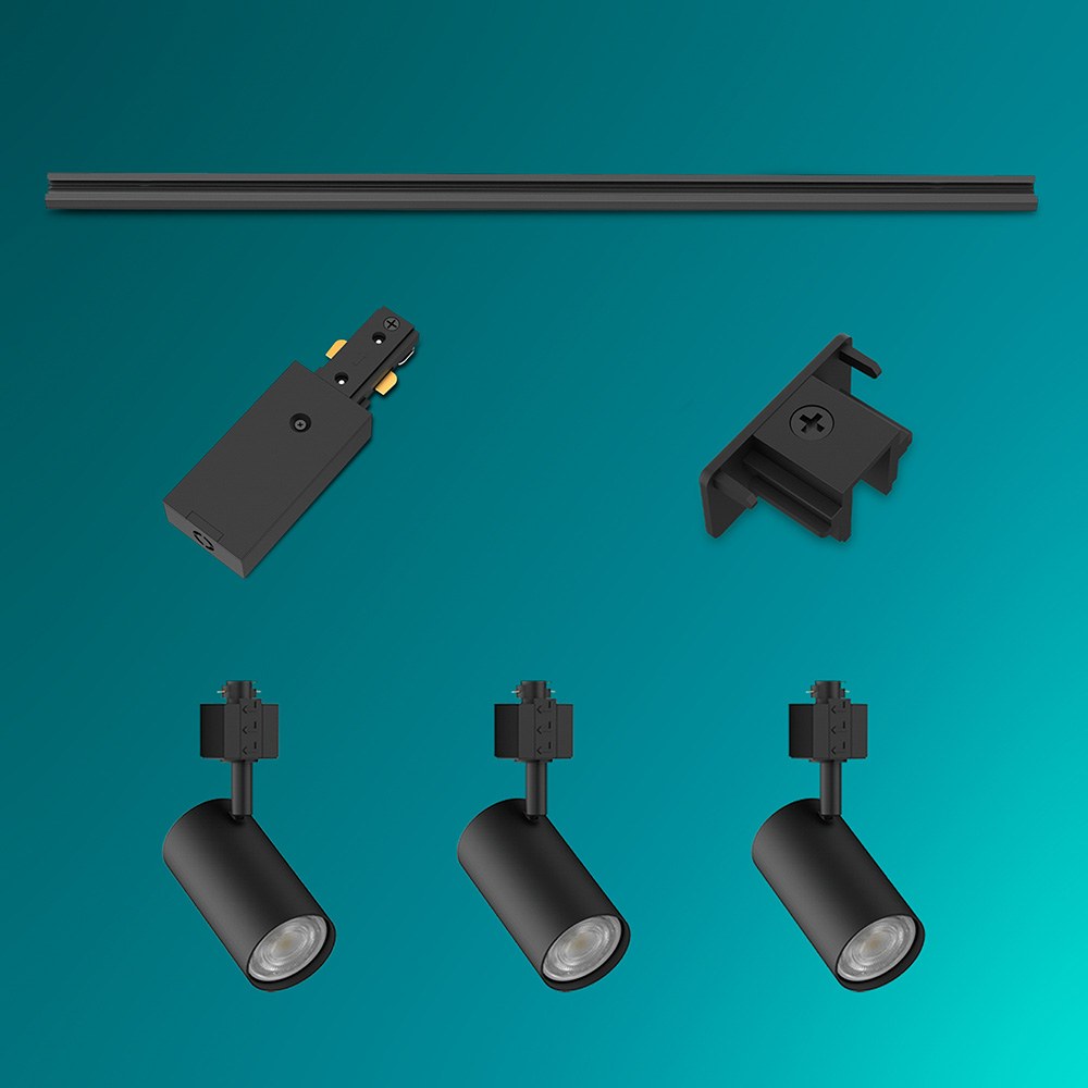 Sistema de trilho easylink 3 projetores, zilo, 5 W, preto - Image 2