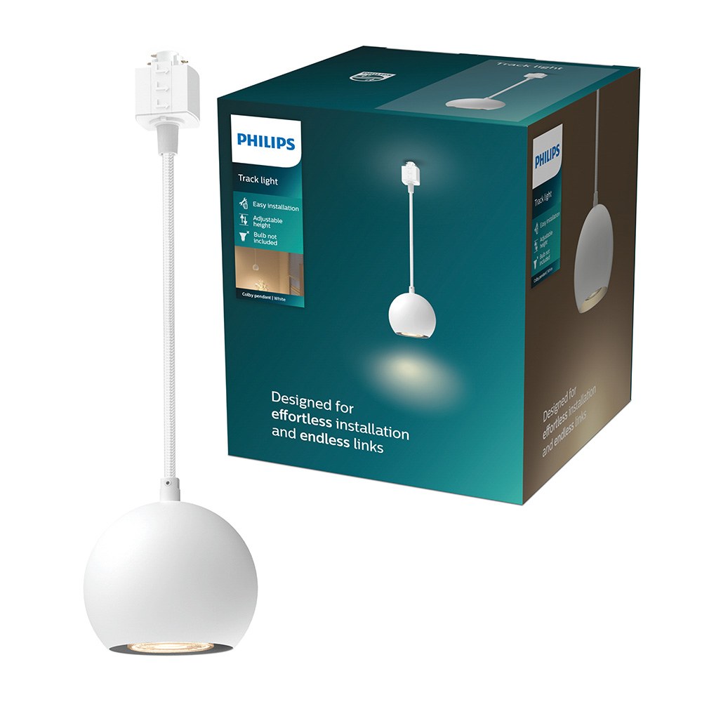 candeeiro de teto easylink, suspenso, colby gu10, branco, ø100 x 1360 mm - Image 2