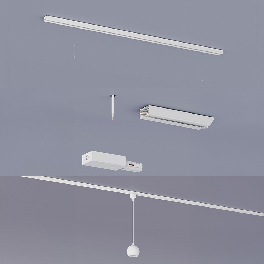 candeeiro de teto easylink, suspenso, colby gu10, branco, ø100 x 1360 mm - Image 5