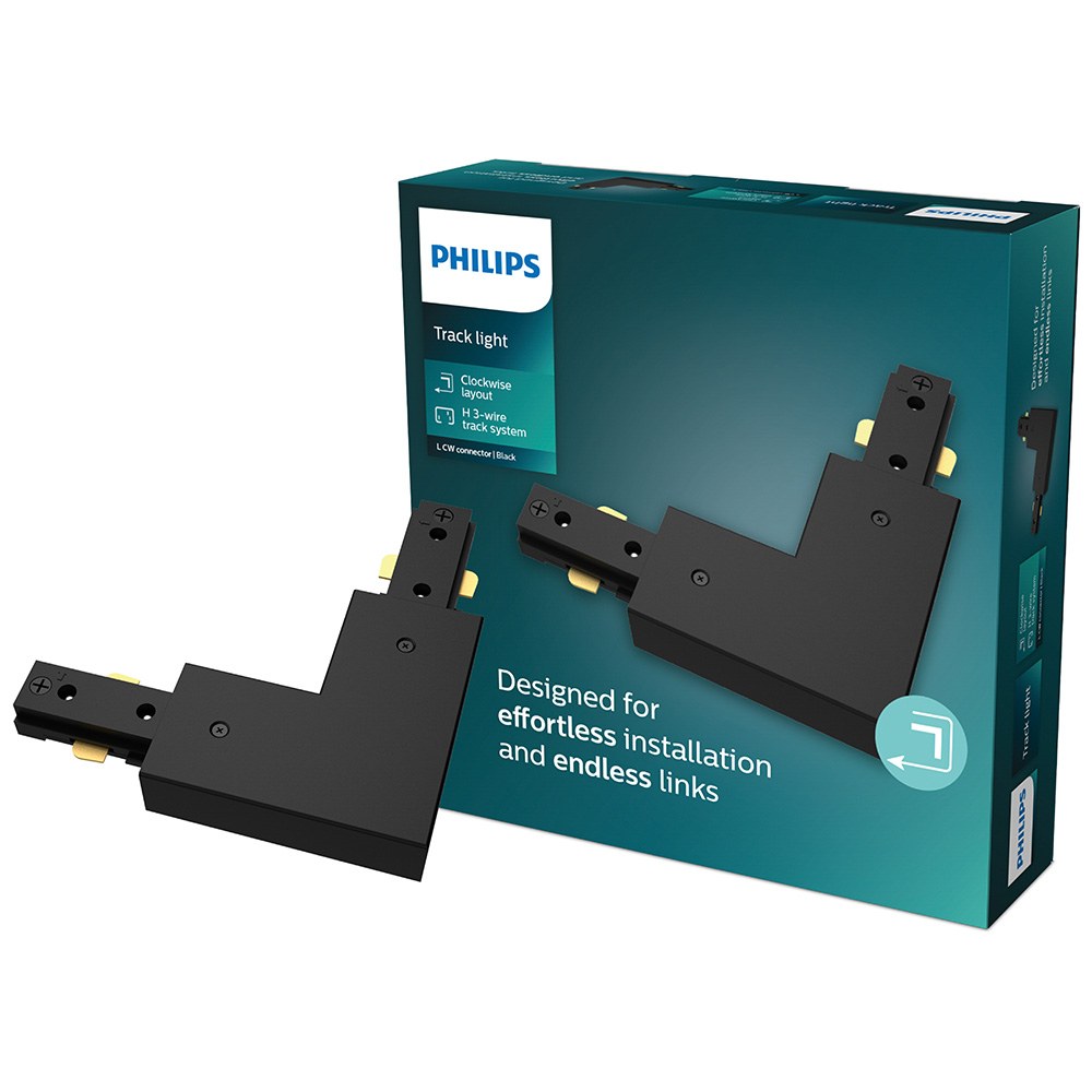 Conector em L no sentido horário, easylink, preto