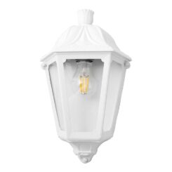Candeeiro de parede iesse, transparente, E27, branco, 220 x 105 x 350 mm
