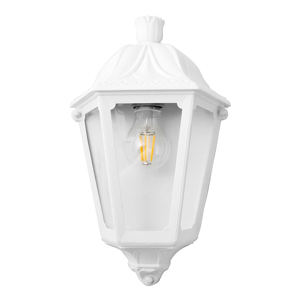 Candeeiro de parede iesse, transparente, E27, branco, 220 x 105 x 350 mm