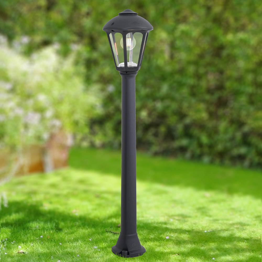 Lanterna baliza com poste giaffa/giampy, E27, preto, Ø210 x 995 mm - Image 2