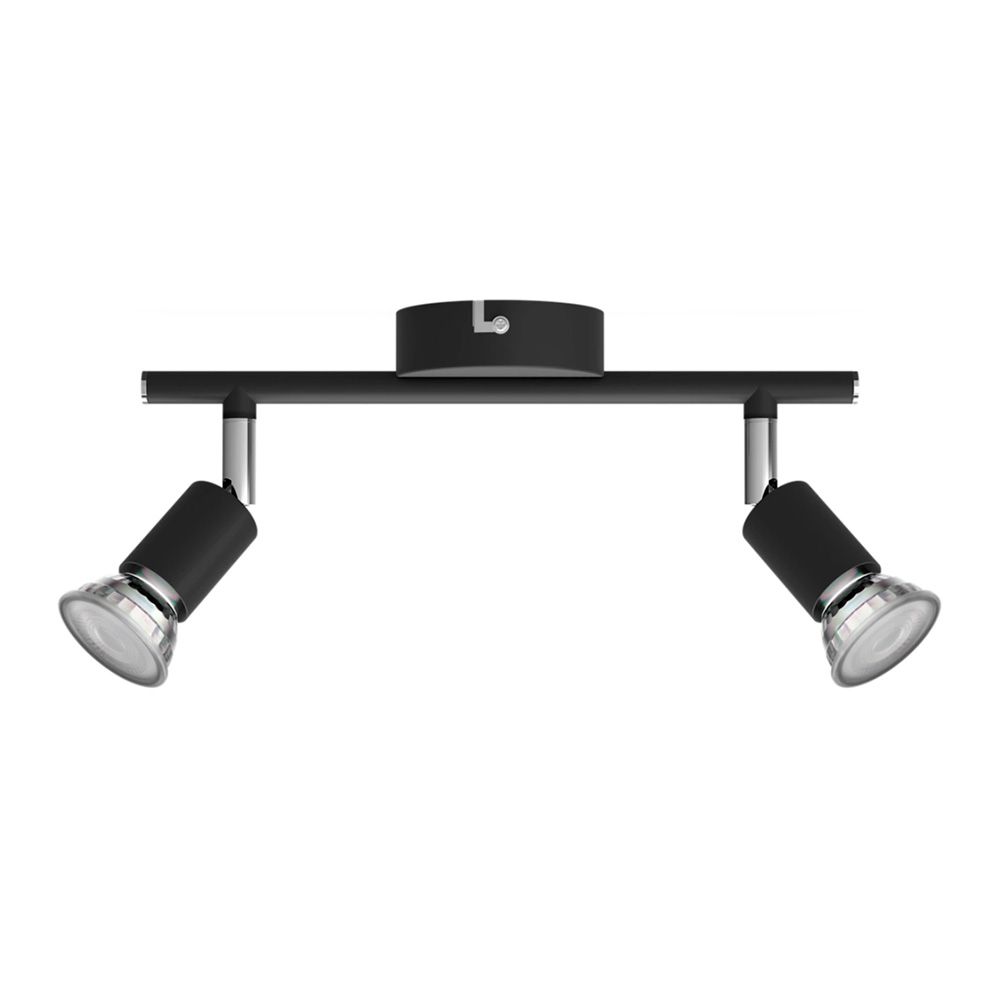 Spot Limali GU10 de 2 elementos (lâmpada não incluída) preto 8 x 32,4 x 13 cm