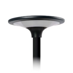 Luminaria solar led negra, ip65, 20 w 2300 em 4000 k