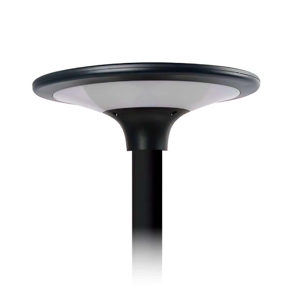 Luminaria solar led negra, ip65, 20 w 2300 em 4000 k