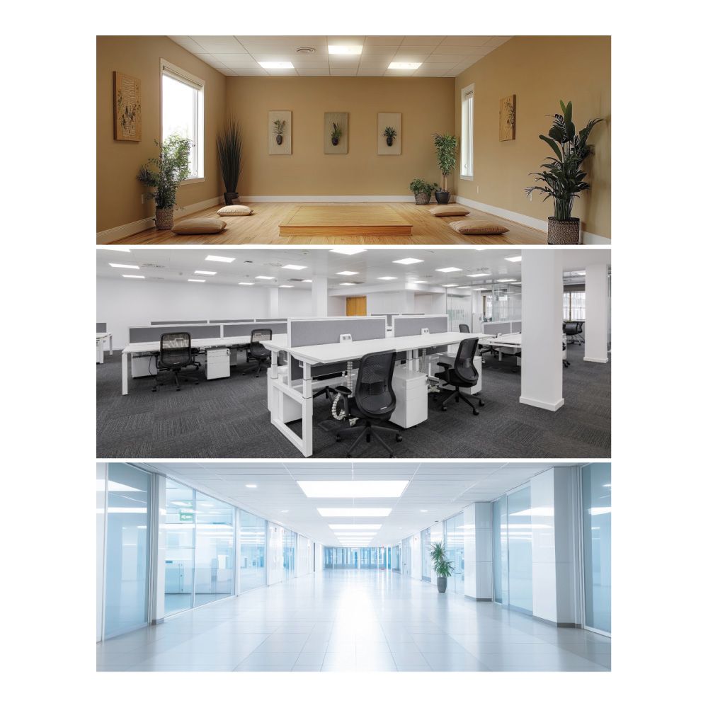 EDM Painel de LED, 40 W, 3 CCT (3000-4000-6500 K), 4800 lm, 595 x 595 x 28 mm - Image 3