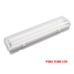 EDM Tela fluorescente estanque para tubo LED 2 x 22 w (eq. 58 w) 220 v ip65 155 cm