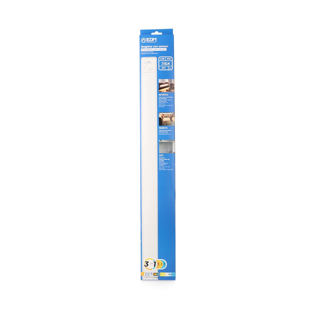 Régua LED regulável e recarregável com sensor, magnética, 2,5 W, 3CCT, 2200 MAH, 14 x 40 x 606 mm - Image 3