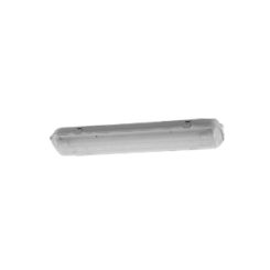 Armadura estanque para 2 tubos LED 60 cm, branca, IP65, 660 x 135 x 94 mm