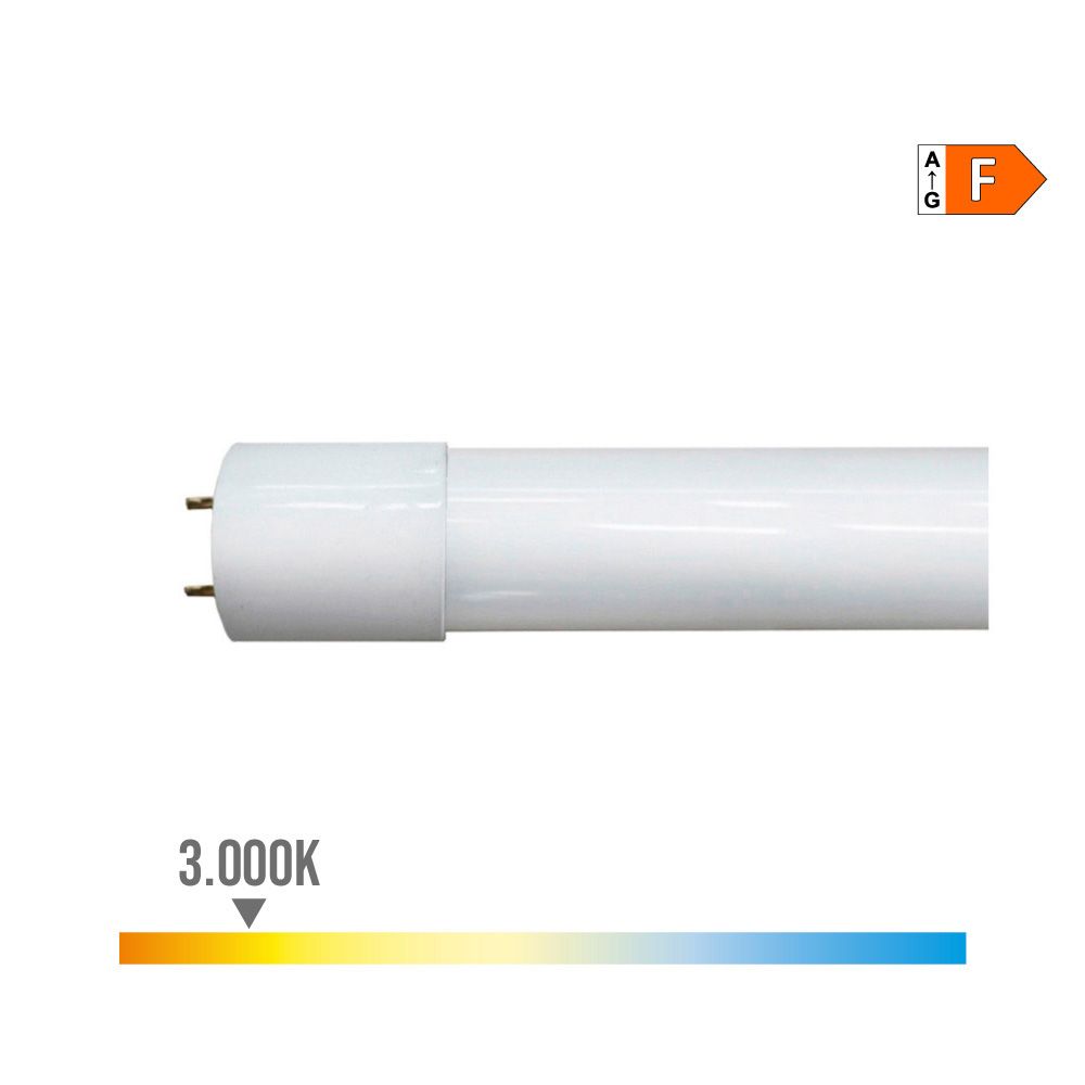 EDM Tubo LED T8 18 w 1900 lm 3000 k luz quente (eq.36w) ø2,6 x 120 cm