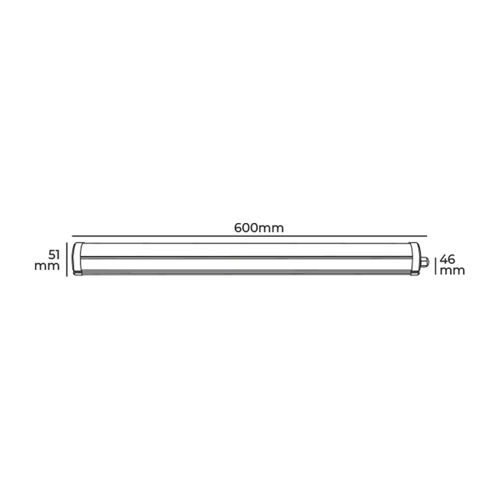 Régua LED 18 W 6.400 K LUZ fria 1.820 LM 60 x 4,6 x 5,1 cm - Image 4