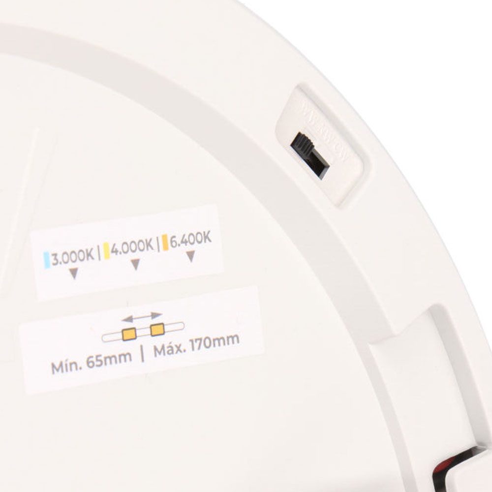 Downlight ajustável LED superfície/embutir 20 W 2050 LM, moldura branca, 3CCT, Ø22,5 cm - Image 7
