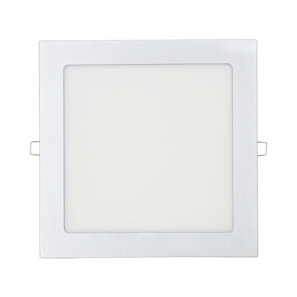 Downlight LED de encastrar quadrado 20W LUZ fria 6400K 1500lm cromada 22X22cm EDM - Image 2