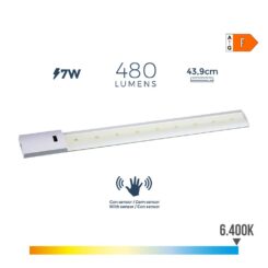 Armadura LED com sensor 7 W 480 LM 6500 K LUZ fria 43,9 x 5.5 cm