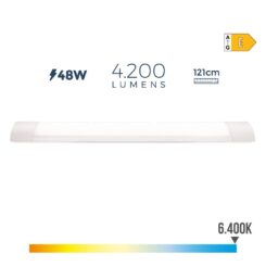 EDM Fita LED 48 w 6500 k luz fria 4200 lm 121,3 x 3,1 x 12 cm