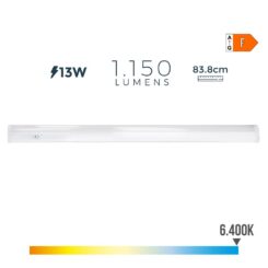 EDM Fita LED 13 w 6500 k luz fria 1150 lm 83,8 x 3,5 x 3,8 cm