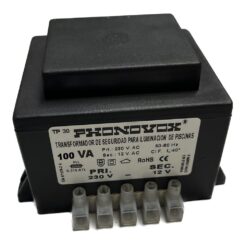 Transformador pool 100VA 230/12V 50-60Hz. IP-00 armadura TP31100