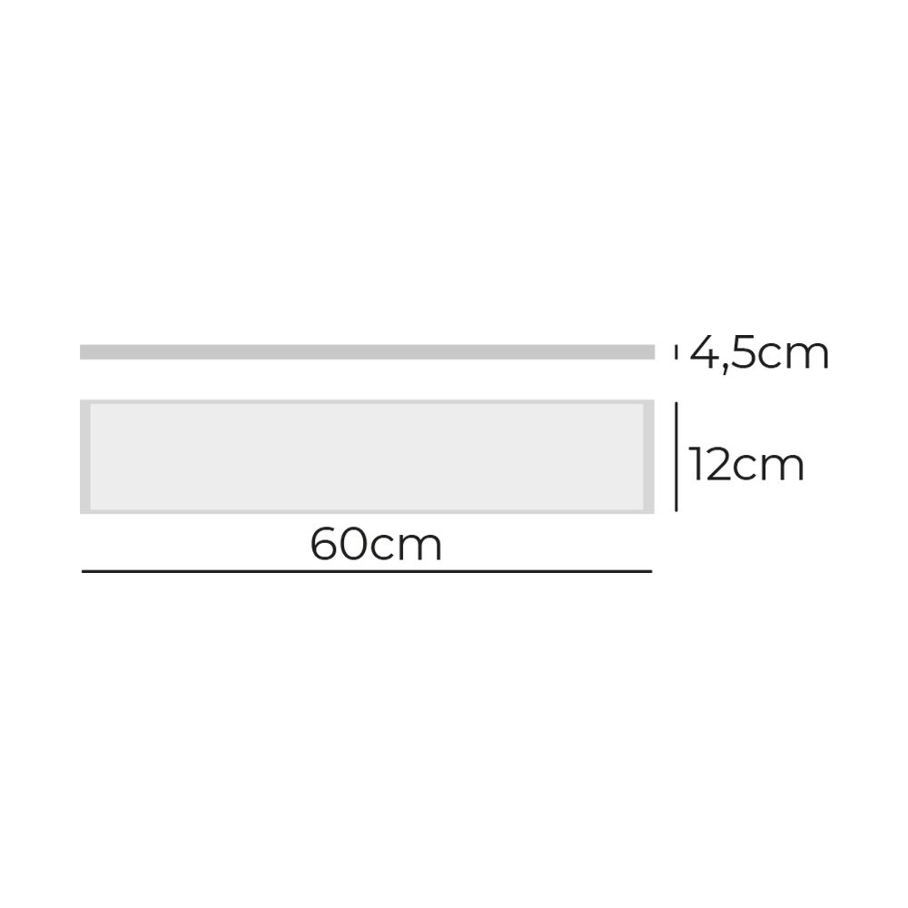 Armadura LED 25W 4000K LUZ DIA 2500lm 12X60X4,5cm EDM - Image 2