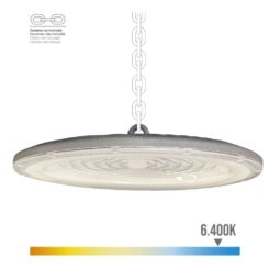 EDM Campânula LED 200 W, 6400 K, 20.000 lm, Ø33 x 4,5 cm.