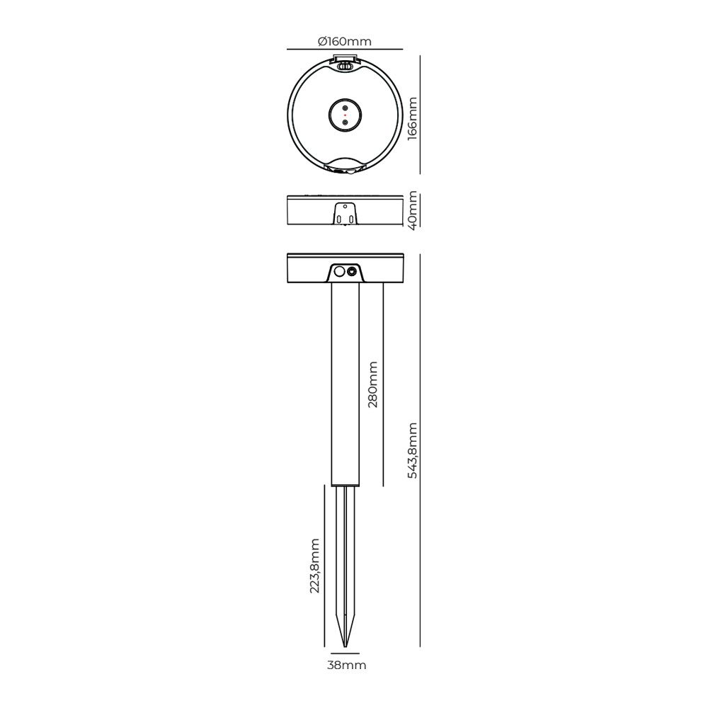 Aplique - estaca solar 4W 500Lm EDM - Image 9
